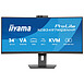 Iiyama ProLite XCB3497WQSNPH-B1 - Écran PC 34" incurvé, VA, 21:9, 3440 x 1440 (UWQHD), 0,4 ms, 120 Hz, FreeSync, HDMI/DisplayPort