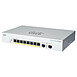 Cisco CBS220-8P-E-2G - Switch Web manageable, 8 ports PoE+ 10/100/1000 Mbps, 2 ports SFP 1 Gbps