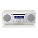 Tivoli Audio Music System+ Blanc/Argent - Enceinte sans fil stéréo - Radio DAB+/AM/FM - Lecteur CD - Bluetooth - AUX