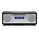 Tivoli Audio Music System+ Noir/Argent - Enceinte sans fil stéréo - Radio DAB+/AM/FM - Lecteur CD - Bluetooth - AUX