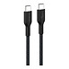 Belkin Câble BoostCharge Pro USB-C vers USB-C 240W - Noir - 3 m - Câble de rechargement et de synchronisation à gaine tressée USB-C vers USB-C 240W - Noir - 3 mètres