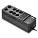 Onduleur avec batterie de secours 500VA - 8 prises - 1 port USB-A - Bloc de protection contre la foudre, 8 x prise secteur - 1 x USB femelle