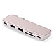 Satechi USB-C Snap Hub 6-en-1 - Blush - Hub USB-C 6-en-1 avec HDMI, lecteur de cartes SD et charge 45 W pour MacBook Neo