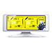 Jonsbo DS339 Blanc - Ecran déporté pour configuration PC IPS 3.39", 462 x 1920 pixels 
