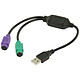 Câble USB Adaptateur convertisseur USB pour clavier et souris PS/2 - Autre vue Câble USB Adaptateur convertisseur USB pour clavier et souris PS/2 - Autre vue