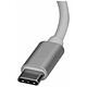 Câble USB StarTech.com Adaptateur Gigabit Ethernet USB-C - Argent - Autre vue