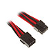 Câble d'alimentation BitFenix Alchemy Rallonge Rouge/Noir PCI-E 8 broches - Autre vue