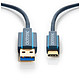 Câble USB Clicktronic Câble USB-C To USB-A 3.0 (Mâle/Mâle) - 1 m - Autre vue