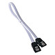 Câble Serial ATA BitFenix Alchemy White - Câble SATA gainé 75 cm (coloris blanc) - Autre vue