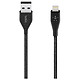 Adaptateurs et câbles Belkin Câble Duratek Plus USB-A vers Lightning (noir) - 3 m - Autre vue