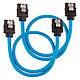 Câble Serial ATA Câbles SATA gainés (bleu) - 30 cm (lot de 2) - Autre vue