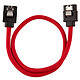 Câble Serial ATA Corsair Câble SATA gainé Premium (rouge) - 30 cm - Autre vue