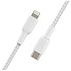 Adaptateurs et câbles Câble à gaine tressée USB-C vers Lightning MFI (blanc) - 2 m - Autre vue