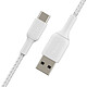 Adaptateurs et câbles Belkin Câble USB-A vers USB-C renforcé (blanc) - 1 m - Autre vue
