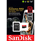 Carte mémoire SanDisk Extreme Pro microSDHC UHS-I U3 V30 A1 32 Go + Adaptateur SD - Autre vue