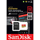 Carte mémoire SanDisk Extreme microSDHC UHS-I U3 V30 32 Go + Adaptateur SD - Autre vue
