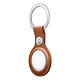 Accessoires montre et bracelet Apple Porte-clés en cuir AirTag - Havane - Autre vue