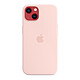 Coque et housse Apple Coque en silicone avec MagSafe pour iPhone 13 - Rose craie - Autre vue Coque et housse Apple Coque en silicone avec MagSafe pour iPhone 13 - Rose craie - Autre vue