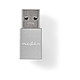 Câble USB Nedis Adaptateur USB 3.0 USB-A vers USB-C - Gris - Autre vue