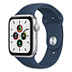 Montre connectée Apple Watch SE Aluminium (Argent - Bracelet Sport Bleu Abysse) - GPS - 44 mm - Autre vue
