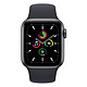 Montre connectée Apple Watch SE Aluminium (Gris sidéral - Bracelet Sport Minuit) - Cellular - 40 mm - Autre vue