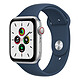 Montre connectée Apple Watch SE Aluminium (Argent - Bracelet Sport Bleu Abysse) - Cellular - 44 mm - Autre vue