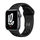 Montre connectée Apple Watch Nike SE Aluminium (Gris sidéral- Bracelet Sport Anthracite / Noir) - GPS - 40 mm - Autre vue