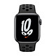 Montre connectée Apple Watch Nike SE Aluminium (Gris sidéral- Bracelet Sport Anthracite / Noir) - GPS - 40 mm - Autre vue