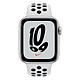 Montre connectée Apple Watch Nike SE Aluminium (Argent - Bracelet Sport Platine Pur / Noir) - GPS - 44 mm - Autre vue