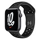 Montre connectée Apple Watch Nike SE Aluminium (Gris sidéral- Bracelet Sport Anthracite / Noir) - GPS - 44 mm - Autre vue