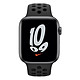 Montre connectée Apple Watch Nike SE Aluminium (Gris sidéral- Bracelet Sport Anthracite / Noir) - GPS - 44 mm - Autre vue