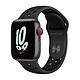 Montre connectée Apple Watch Nike SE Aluminium (Gris sidéral - Bracelet Sport Anthracite / Noir) - Cellular - 40 mm - Autre vue