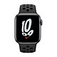 Montre connectée Apple Watch Nike SE Aluminium (Gris sidéral - Bracelet Sport Anthracite / Noir) - Cellular - 40 mm - Autre vue