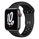 Montre connectée Apple Watch Nike SE Aluminium (Gris sidéral - Bracelet Sport Anthracite / Noir) - Cellular - 44 mm - Autre vue