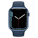 Montre connectée Apple Watch Series 7 Aluminium (Bleu - Bracelet Sport Bleu) - GPS - 45 mm - Autre vue