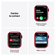 Montre connectée Apple Watch Series 7 Aluminium ((PRODUCT)RED - Bracelet Sport (PRODUCT)RED) - GPS - 41 mm - Autre vue