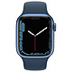 Montre connectée Apple Watch Series 7 Aluminium (Bleu - Bracelet Sport Bleu) - Cellular - 41 mm - Autre vue