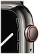 Montre connectée Apple Watch Series 7 Acier inoxydable (Graphite - Bracelet Milanais Graphite) - Cellular - 45 mm - Autre vue