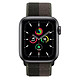 Montre connectée Apple Watch SE Aluminium (Gris sidéral - Bracelet Sport Tornade / gris) - Cellular - 44 mm - Autre vue