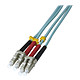 Câble fibre Optique Jarretière optique duplex multimode 3mm OM3 LC-UPC/LC-UPC - 5 m - Autre vue