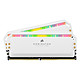 Mémoire Corsair Dominator Platinum RGB White - 2 x 8 Go (16 Go) - DDR4 3200 MHz - CL16 - Autre vue