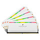 Mémoire Corsair Dominator Platinum RGB White - 4 x 16 Go (64 Go) - DDR4 3200 MHz - CL16 - Autre vue