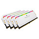 Mémoire Corsair Dominator Platinum RGB White - 4 x 8 Go (32 Go) - DDR4 3200 MHz - CL16 - Autre vue