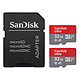Carte mémoire SanDisk Ultra microSDHC 32 Go (x2) + Adaptateur SD (SDSQUA4-032G-GN6MT) - Autre vue