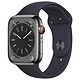 Montre connectée Apple Watch Series 8 GPS + Cellular - Acier Inoxydable Minuit - Sport Band - 41 mm  - Autre vue