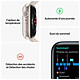 Montre connectée Apple Watch Series 8 GPS + Cellular - Acier Inoxydable Minuit - Sport Band - 41 mm  - Autre vue