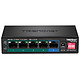 Switch et Commutateur TrendNet TPE-TG51G - Switch 5 ports PoE+ Gigabit - longue portée - Autre vue