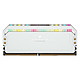 Mémoire Corsair Dominator Platinum RGB White - 2 x 32 Go (64 Go) - DDR5 5200 MHz - CL40 - Autre vue