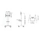 Support TV Sonorous Professionnel PR 2000 Noir - Autre vue Support TV Sonorous Professionnel PR 2000 Noir - Autre vue