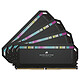Mémoire Corsair Dominator Platinum RGB Black - 4 x 16 Go (64 Go) - DDR5 6600 MHz - CL32 - Autre vue